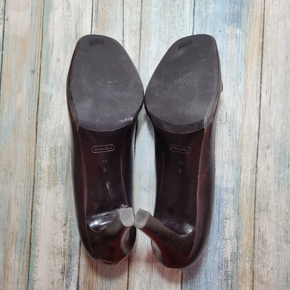 Coach Brown and Tan Women's Heels - Picture 7 of 11